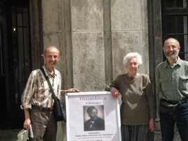 San and Laz with one of the curators of the Kodály Museum.